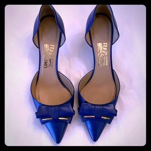 Salvatore Ferragamo ladies kitten heel pumps